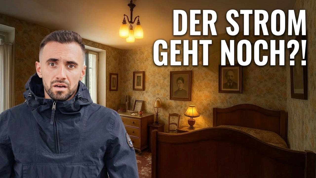 Verlassenes Haus voller Federn – und der Strom läuft immer noch!