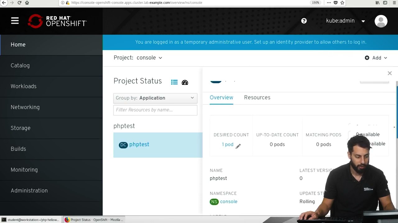 9 Creating Applications with the OpenShift Web Console