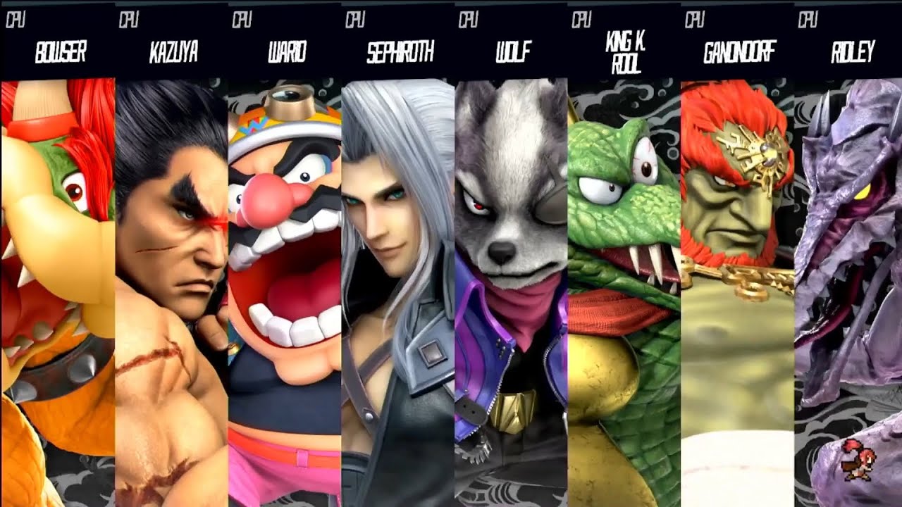 Smash Bros Villians Free For All - Requested Smash Battle