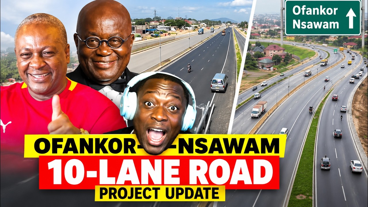 New Ofankor&ndash;Nsawam 10-Lane Road Project Update: Major Construction Works Progress Along the Highway.