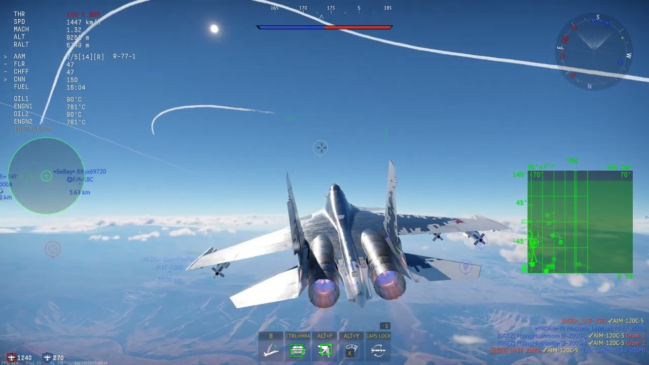 War Thunder - Su-30SM, another quick ace