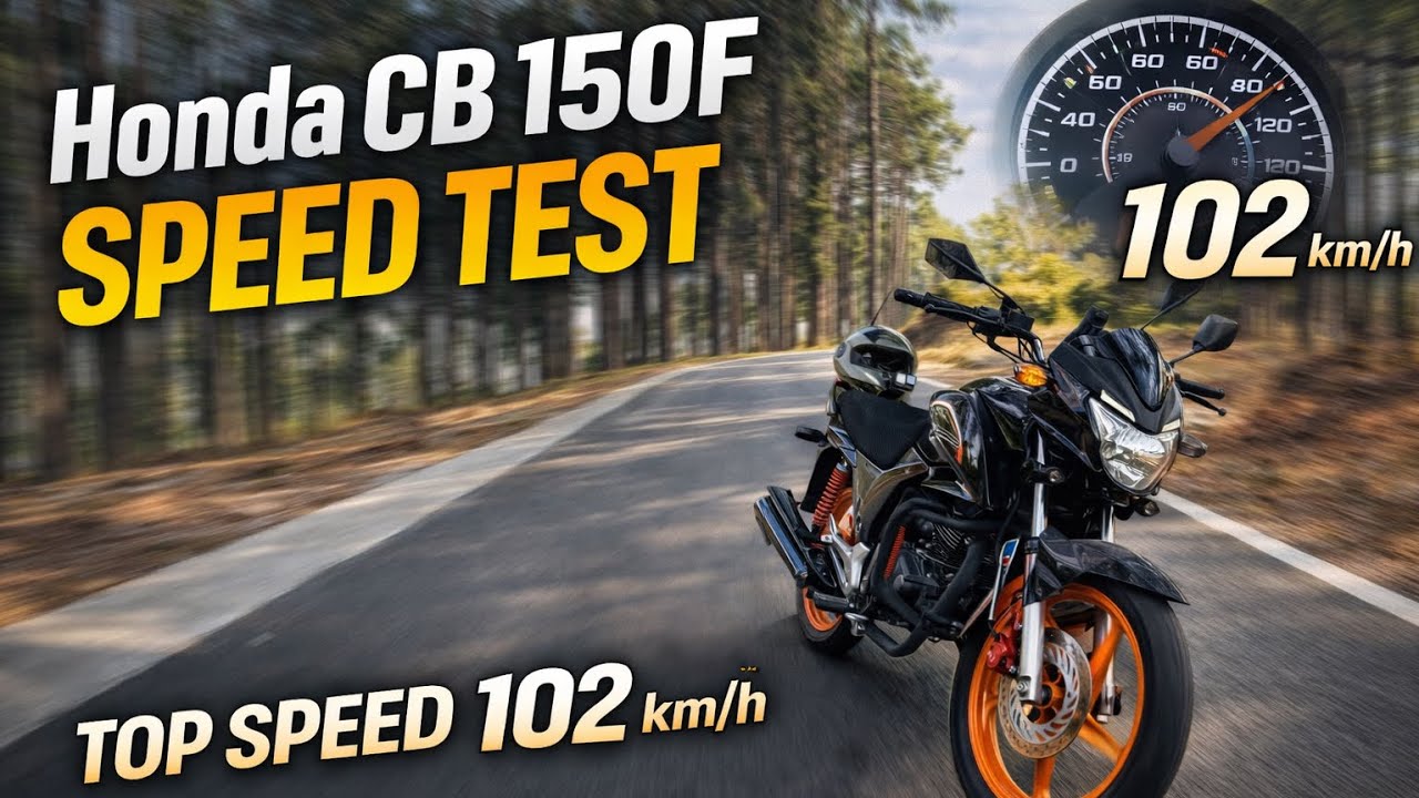 Honda CB 150F Real Speed Test | Reached 102 km/h