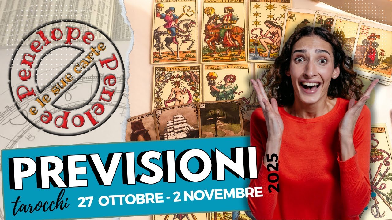 CHE SORPRESA! 😮 🎉 PREVISIONI SETTIMANA dal 27 Ottobre al 2 Novembre 2025  &bull; tarocchi  &bull;