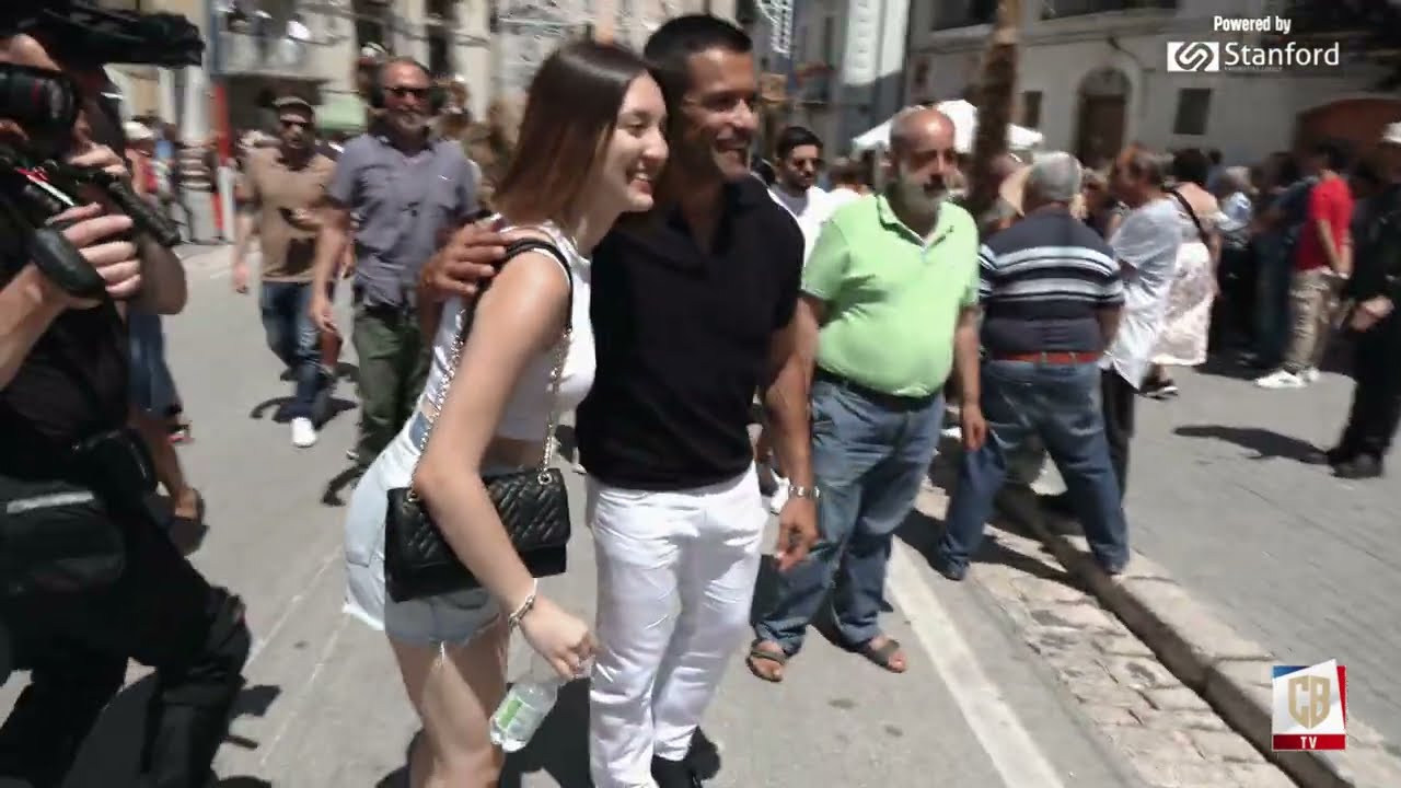 Mark Consuelos alla festa del grano a Jelsi (CB)