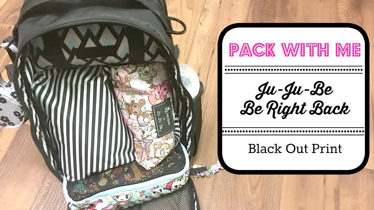 Pack with Me: Ju-Ju-Be BRB in Blackout Print