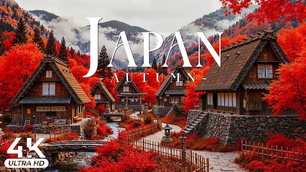 🍂 Autumn of Japan 4K UHD 🍁 Crimson Maples, Zen Gardens & Timeless Japanese Landscapes
