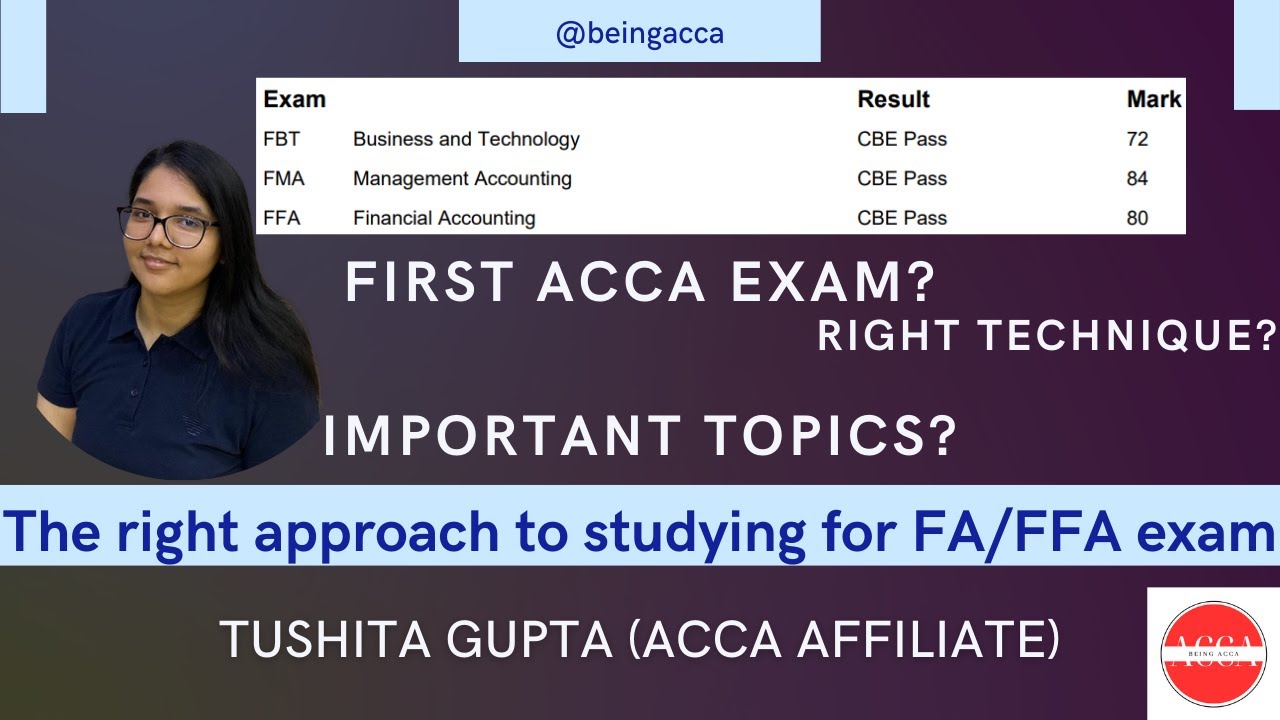How did I score 80 marks in FA exam?  Strategies to score well by Tushita Gupta | @beingacca