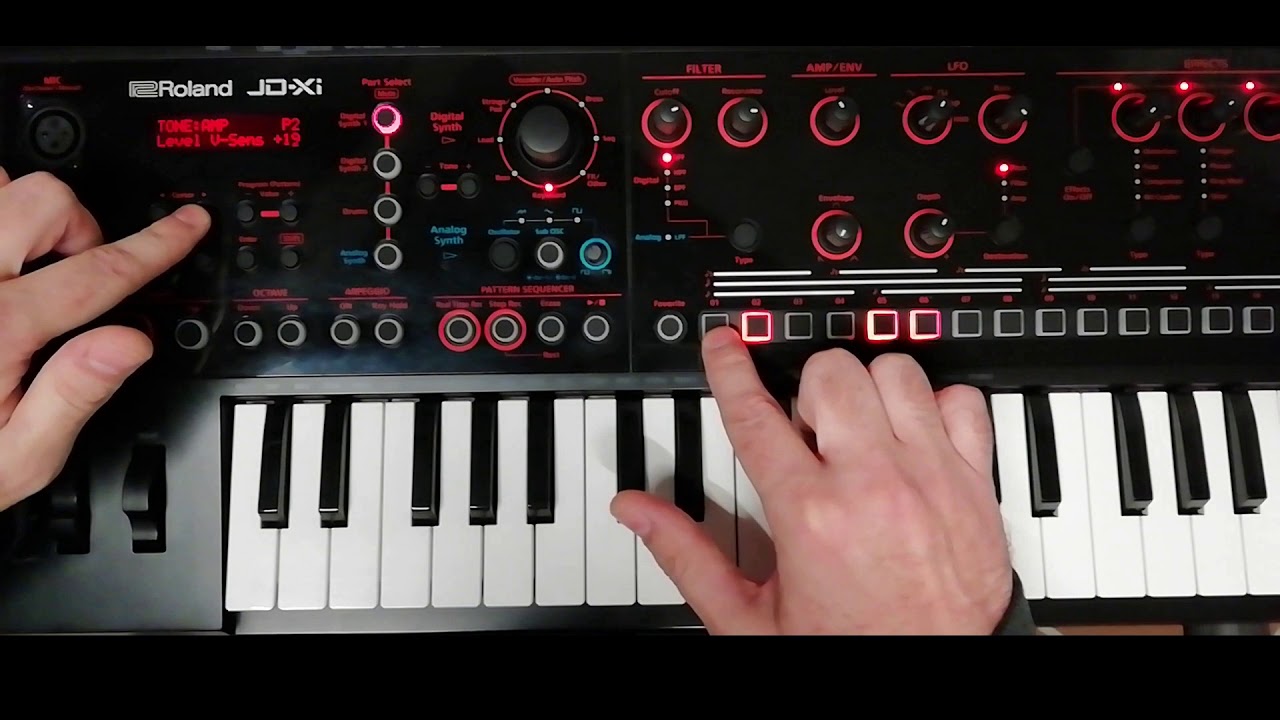 Tutorial Roland JD-Xi dividir teclado (Split Keyboard)