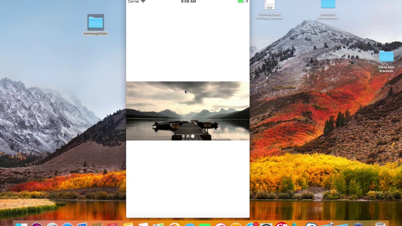 Page Control Auto Image Slider in Swift 4