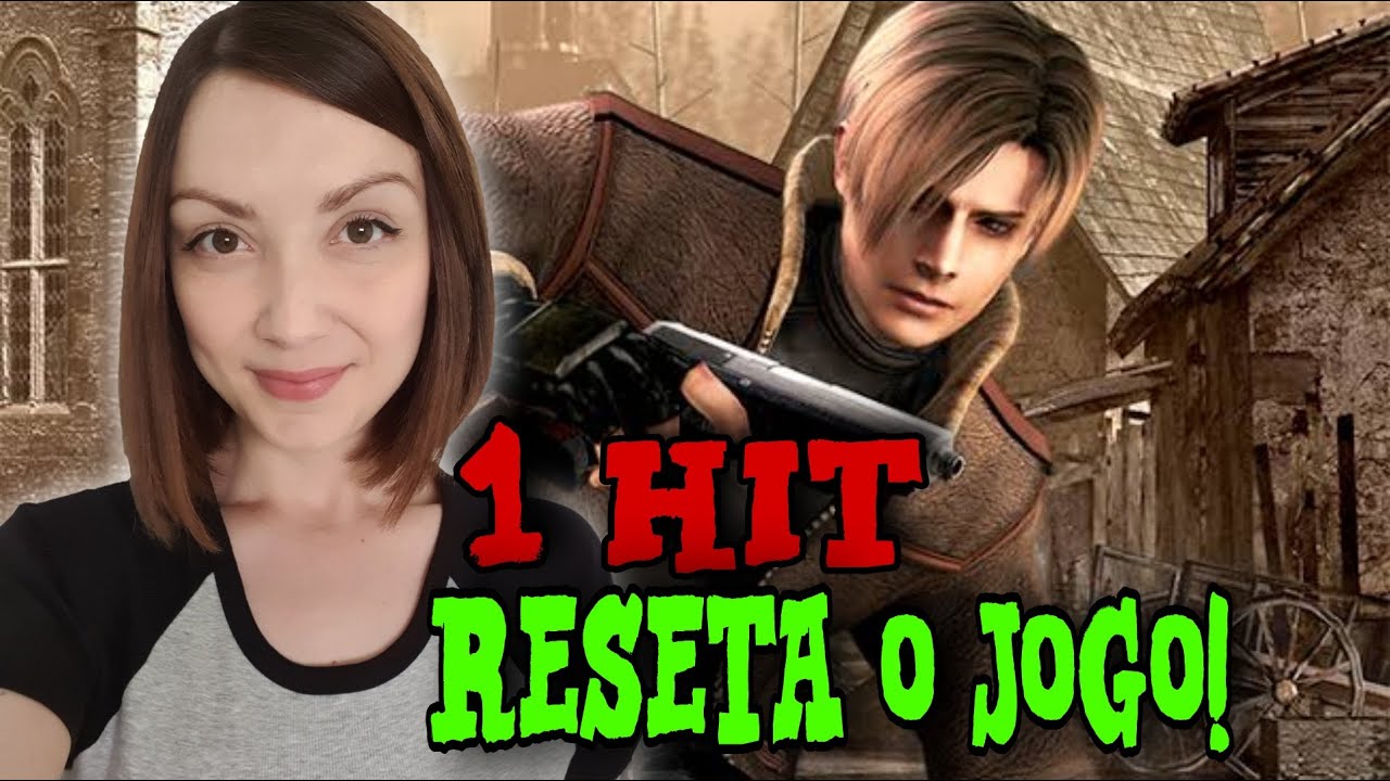Resident Evil 4 desafio: 1 HIT RESETA O JOGO TODO modo PROFISSIONAL!