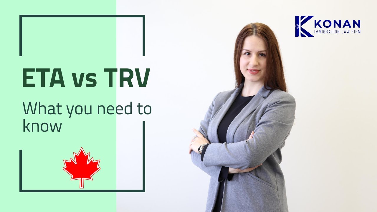 Canada ETA vs TRV.  What you need to know. Which one to apply. (Immigration in 2 mins video series)