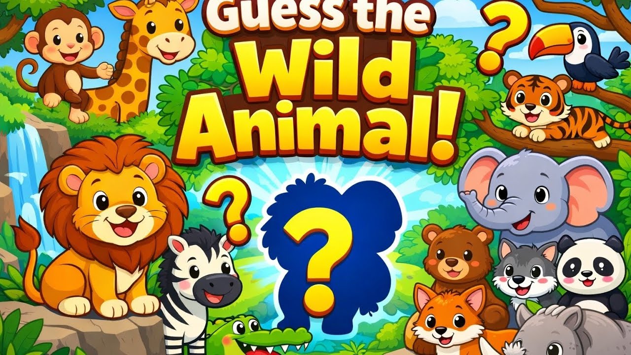 Wild Animals Quiz for Kids 🐘 | Fun Learning Game
