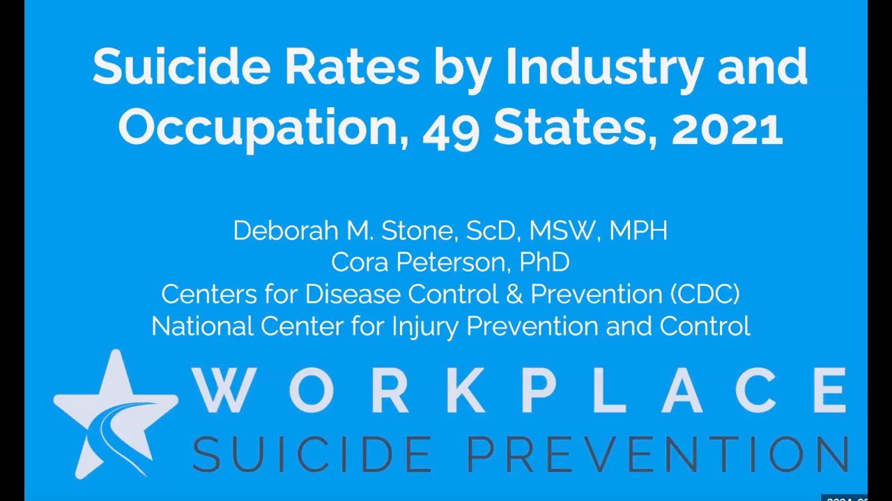 Suicide Rates by Industry and Occupation (49 States, 2021)