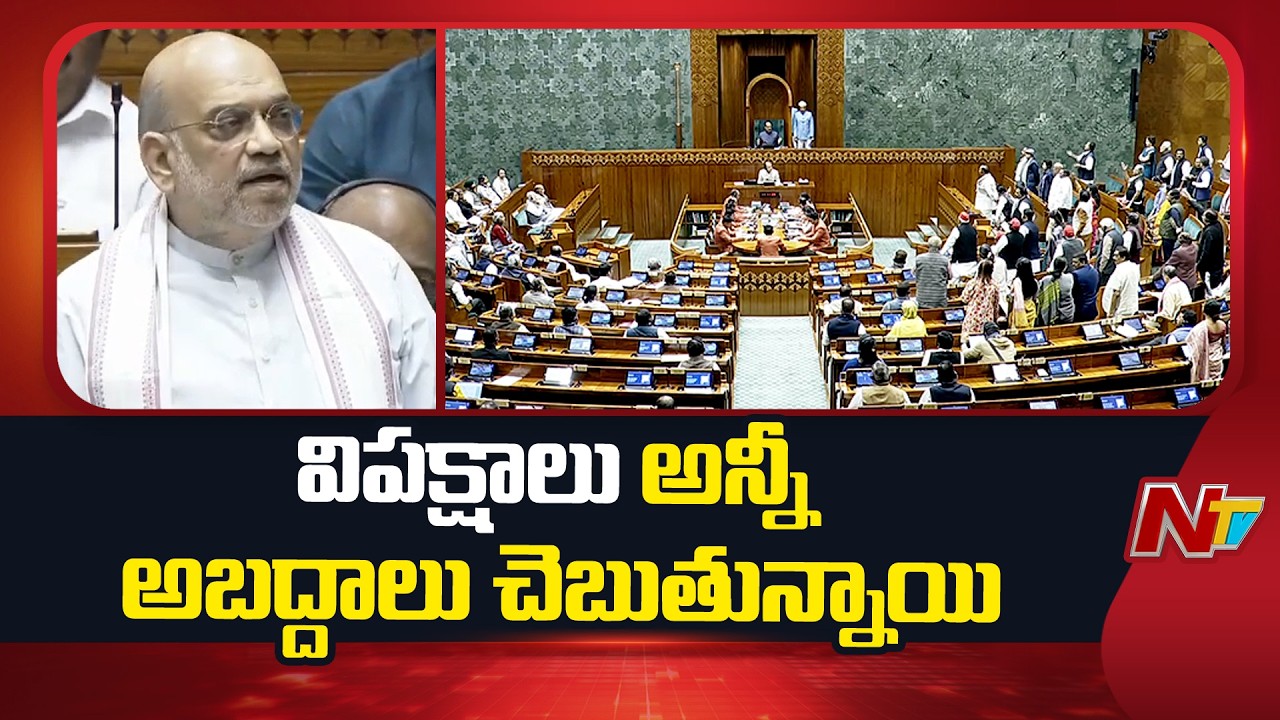 Amit Shah Satires On Rahul Gandhi In Lok Sabha | NTV Telugu