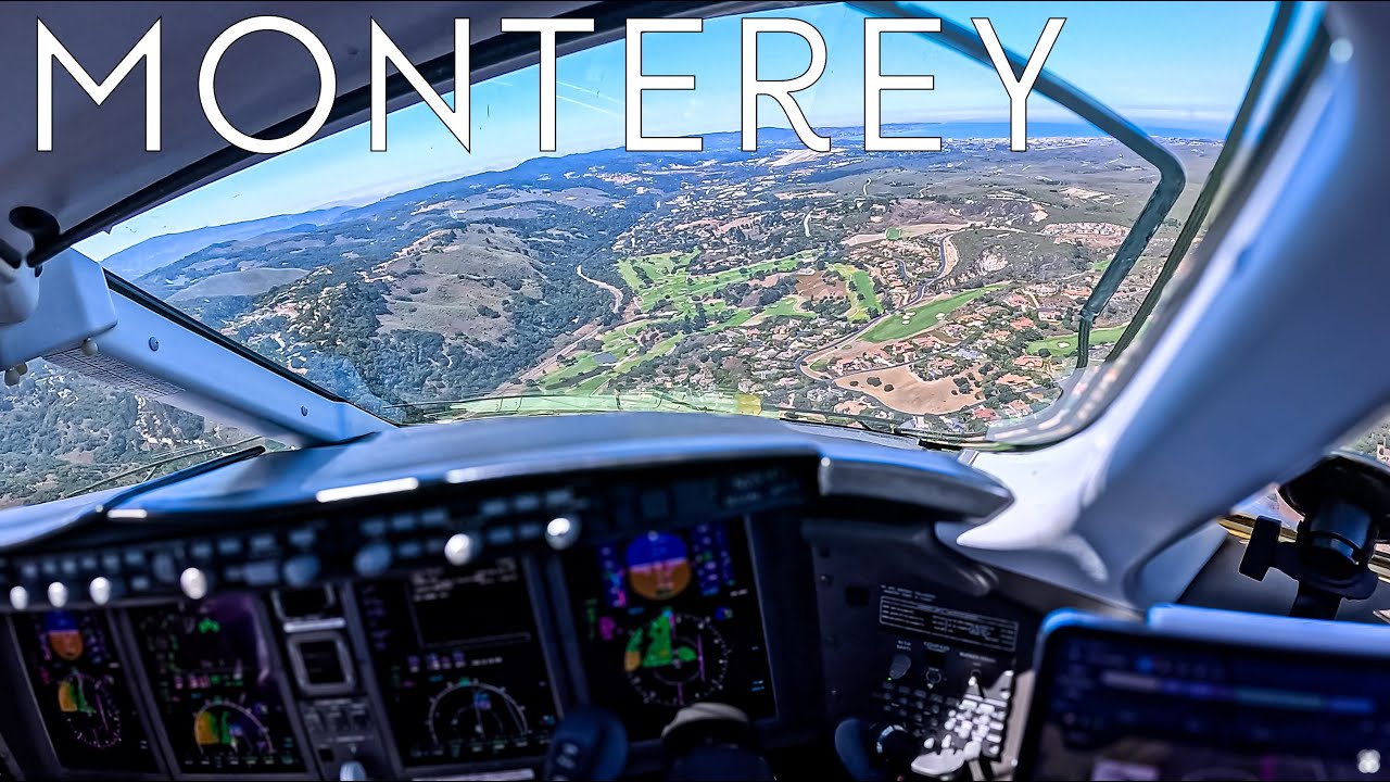 Landing at Monterey | Pilot POV