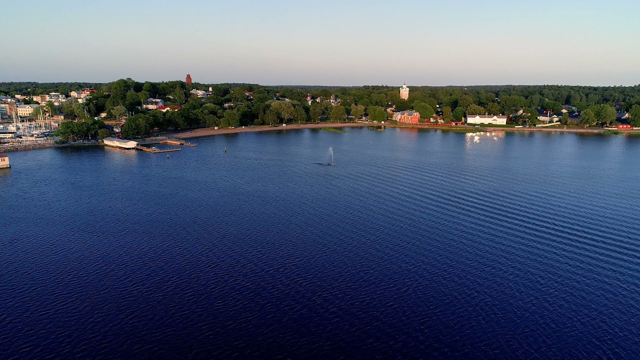 Drone Footage Knipan uimaranta, Tammisaari, Uusimaa, Suomi 4K