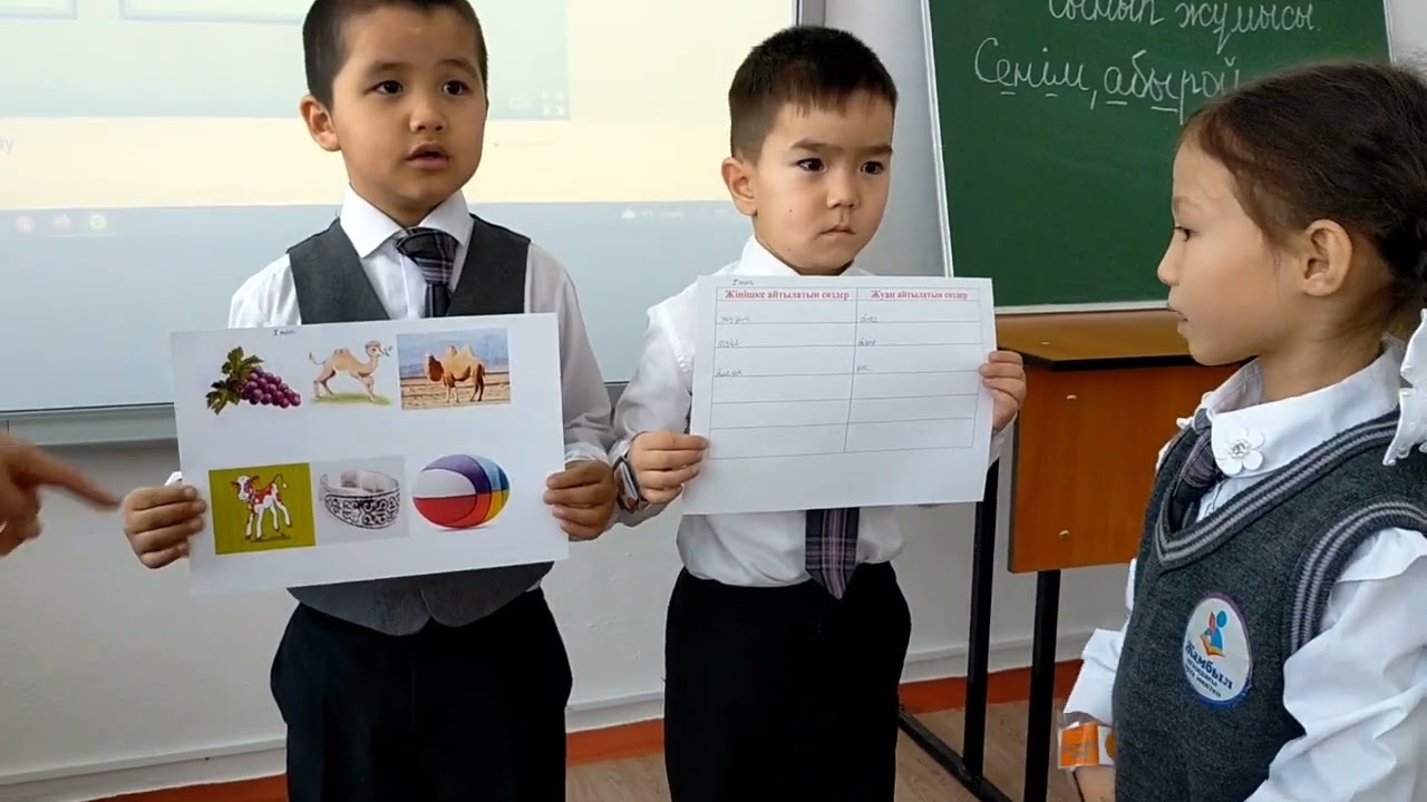 Жамбыл атындағы орта мектебі. 1ә сынып. Ана тілі. 