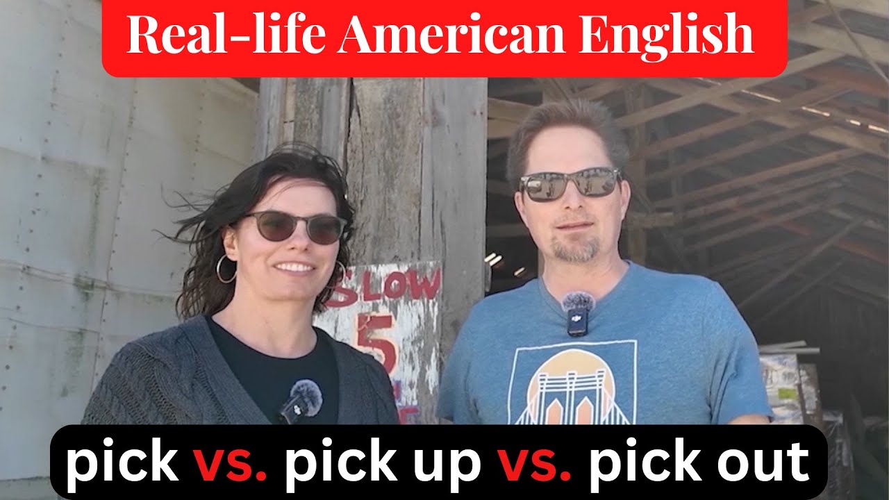 REAL-LIFE AMERICAN ENGLISH / IMPORTANT PHRASAL VERBS: PICK UP VS. PICK OUT / ENGLISH VOCABULARY
