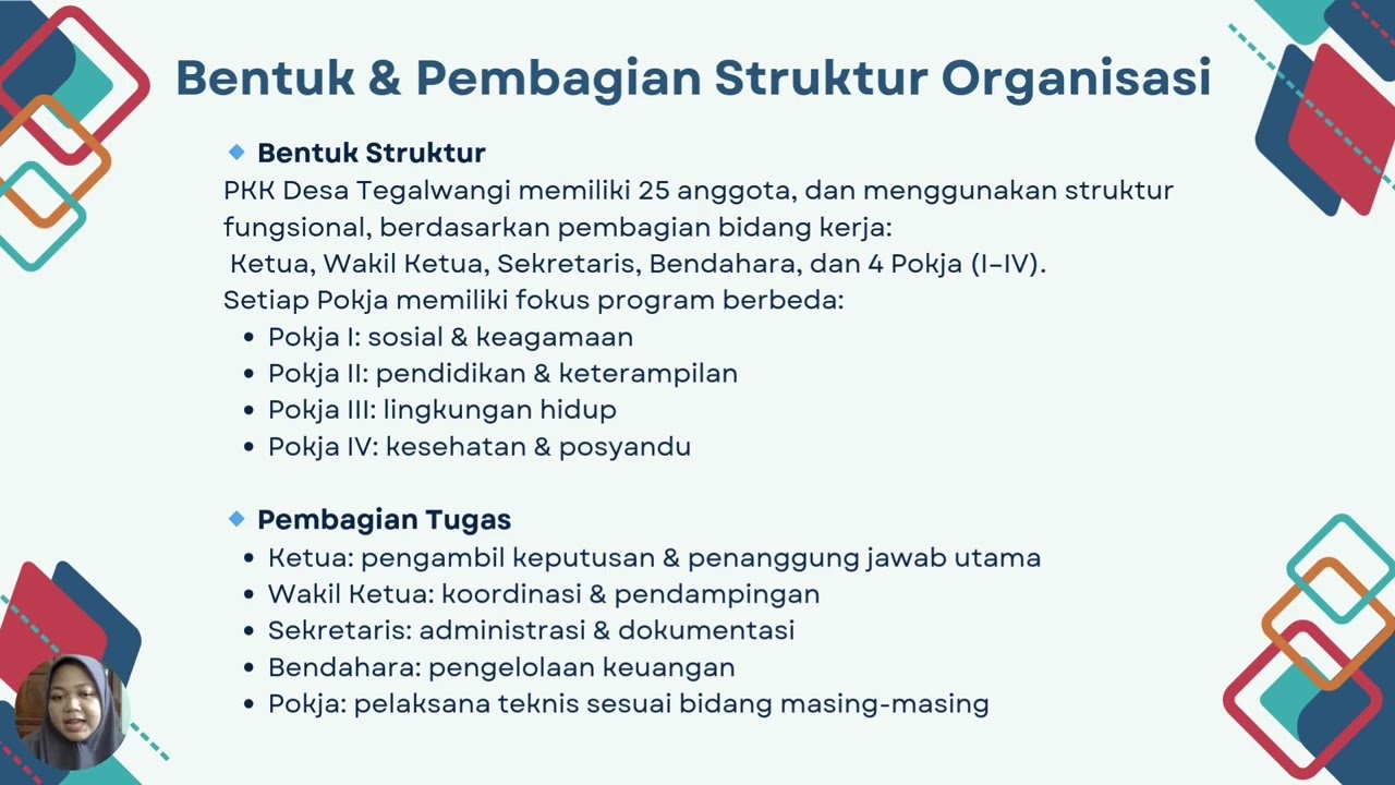 Analisis Struktur dan Efektivitas Organisasi PKK Desa Tegalwangi
