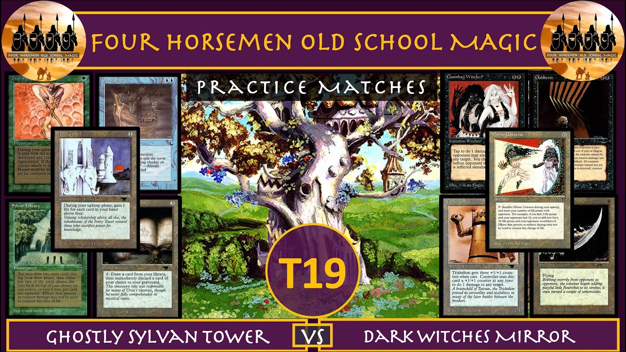 4HM Old School Magic T19 Matches Ghostly Tower v Dark  Mirror #oldschoolmtg #oldschoolmagic #mtg