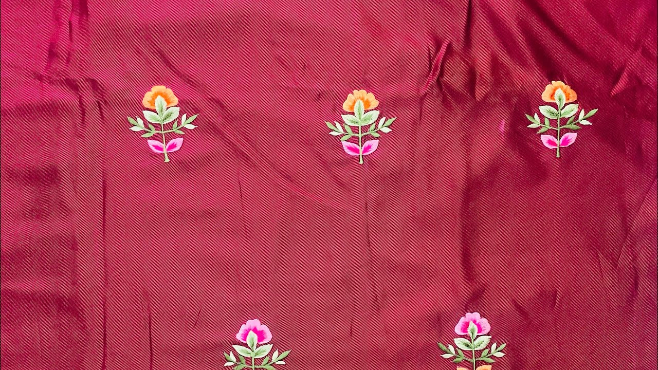 Silk pashmina double tone suit|Work design 🌸🙂🙏