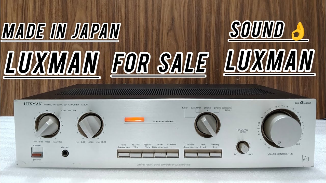 ||FOR SALE|| (9310741161) LUXMAN L-200 STEREO AMPLIFIER #forsale #luxman #vintage
