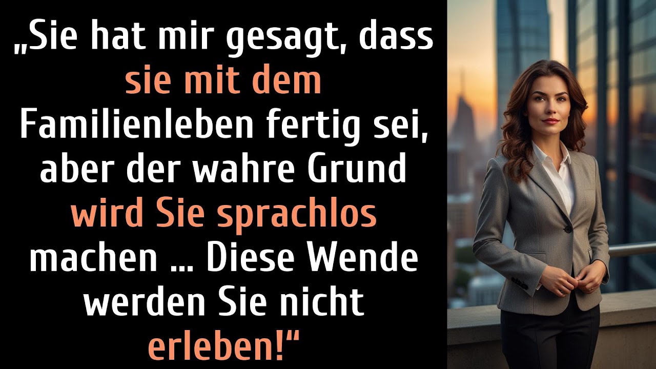 Meine untreue Frau hat mir erzählt, dass sie das Eheleben satt hat und ...|