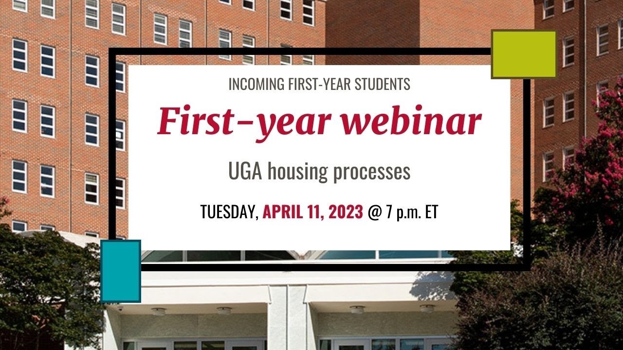 First-Year student informational webinar April 11, 2023