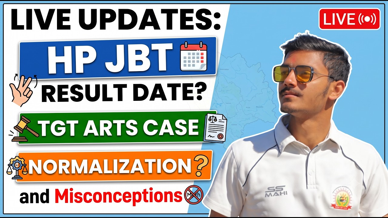 HP JBT Result 2026 Latest News |🚨 TGT Arts Case Update | Normalization in JBT!🛑 | LIVE