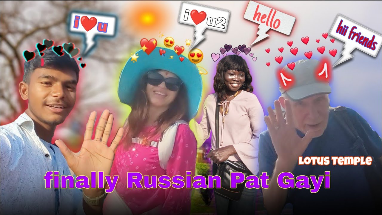 Russian pat gayi..❤️🫂 #lotustemple #vlog #comedy #funny #minivlog 