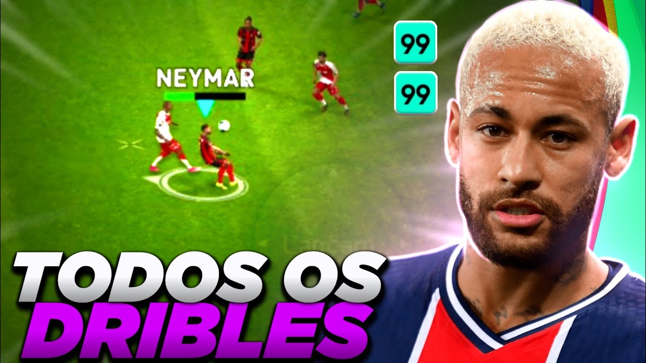 Como Fazer Todos os DRIBLES do NEYMAR no PES 2021 MOBILE | Aprenda como Driblar no PES MOBILE