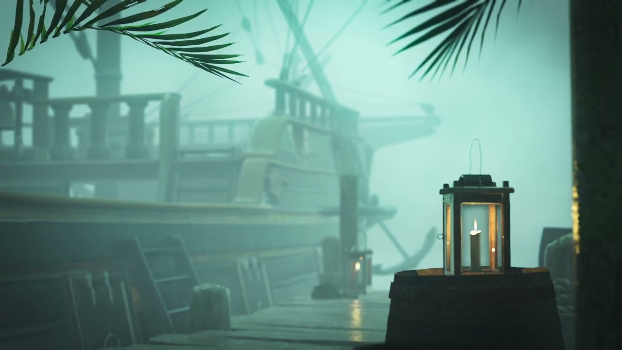 Pirate Ship at Dock | Pirate Ship Sounds Ambience