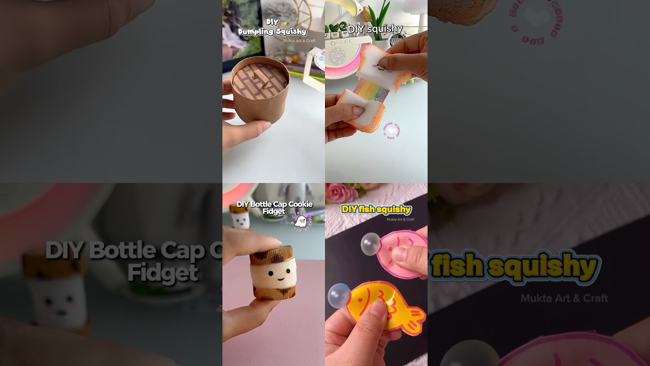 4 Easy squishy 😍✨#shorts #art #diy #craft #youtubeshorts