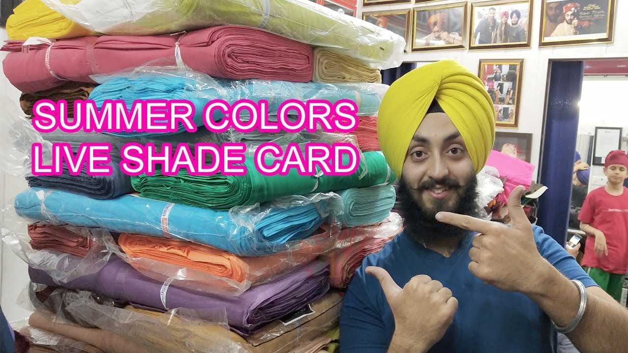 New Turban Summer Colors | SHADE CARD