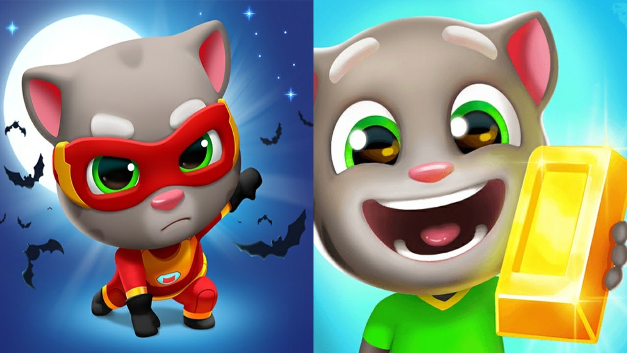 Talking Tom Hero Dash vs Tom gold run - Discovered All heroes Gameplay @NexGhiem 