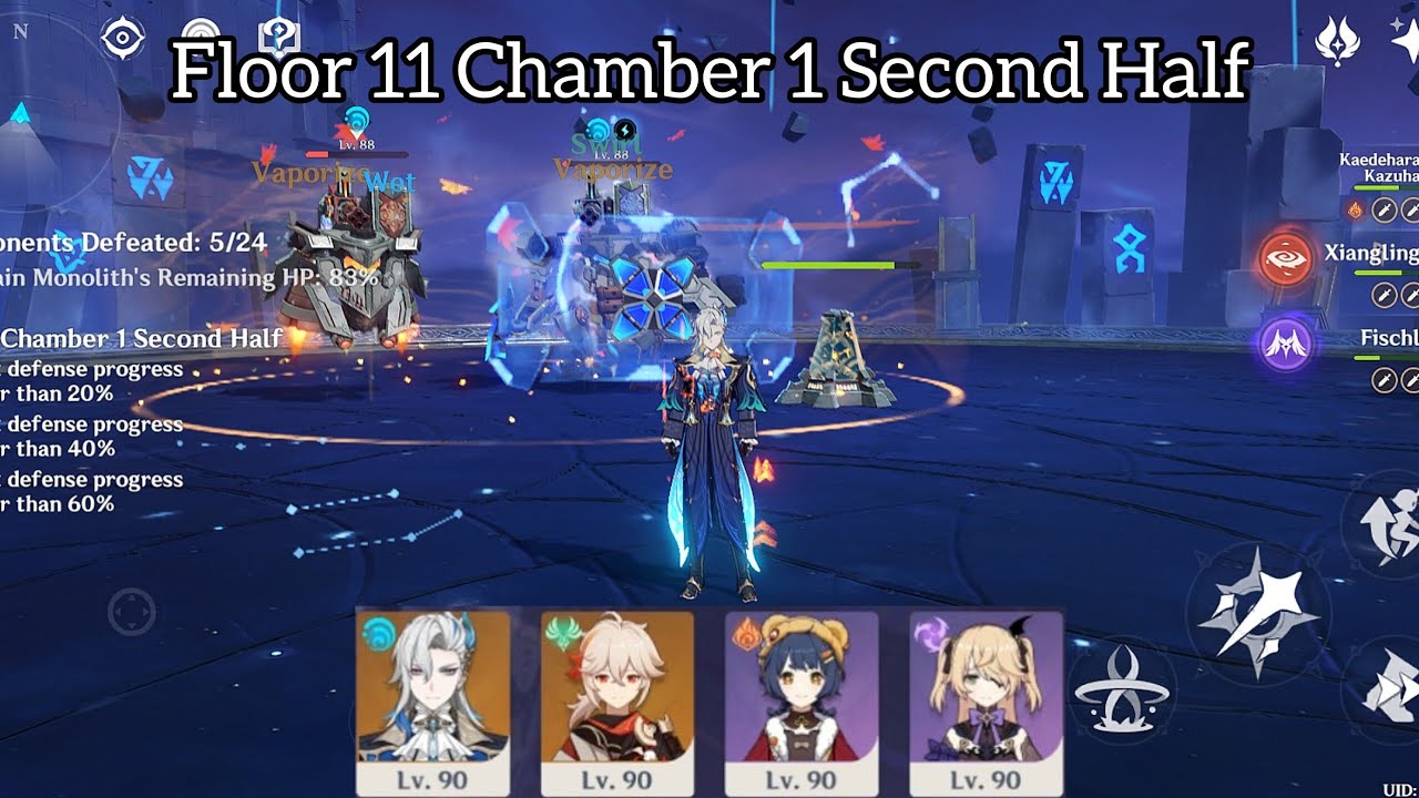 Spiral Abyss 7.1 Floor 11 Chamber 1 Second Half Genshin Impact