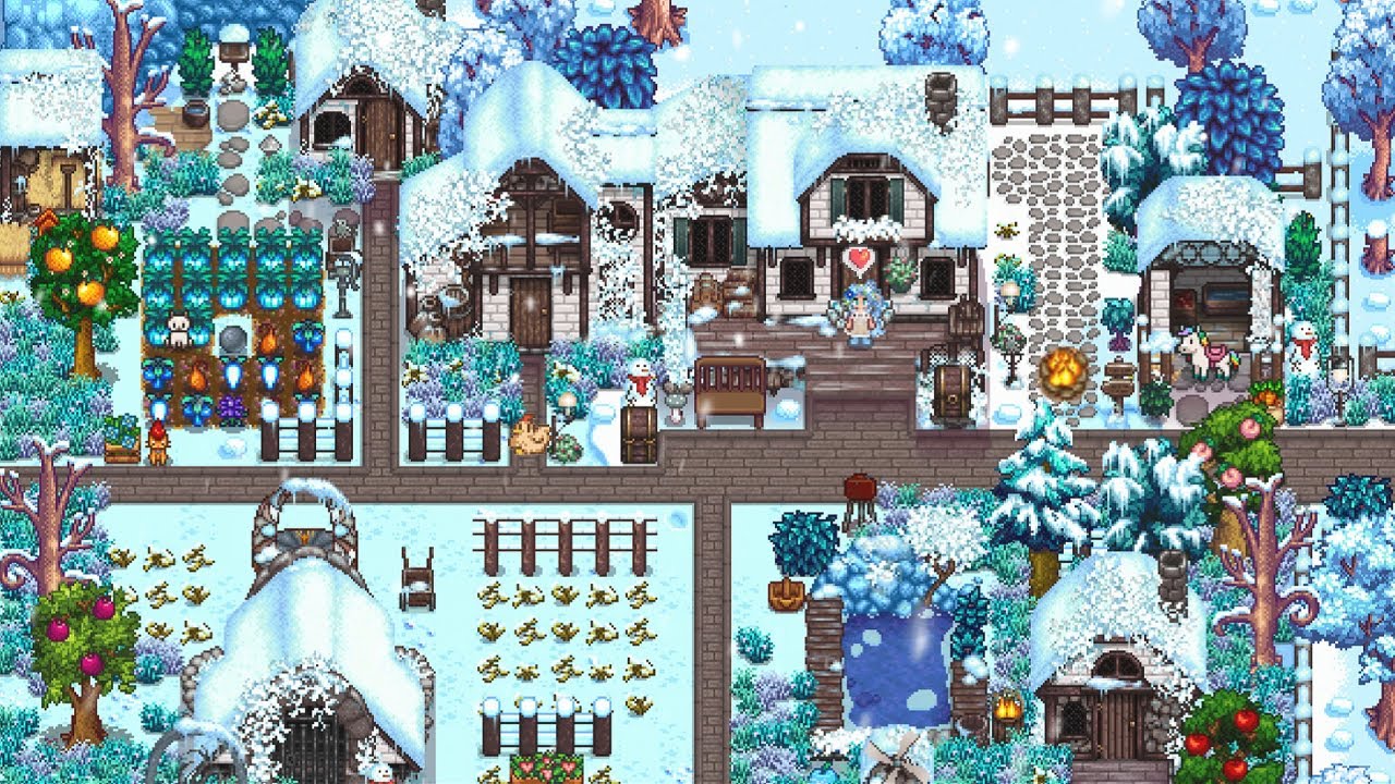 ☃️ cozy winter stardew valley music to relax | study & work BGM