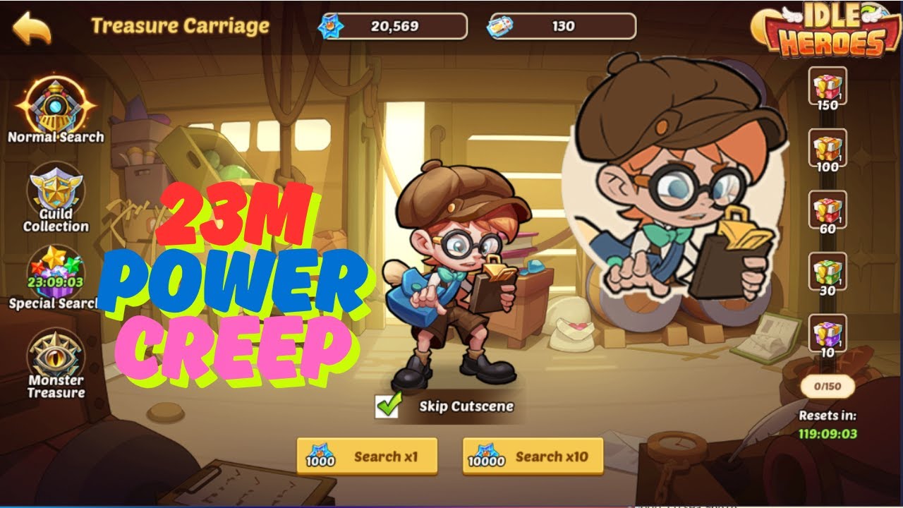 23M power Increase using Train tickets Idle Heroes