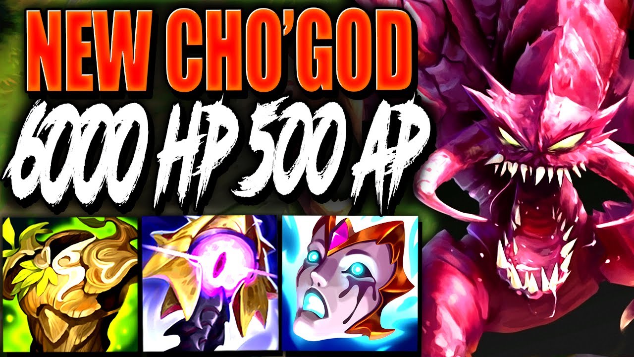 I Created a New Tank Buster Cho'GOD 6000+HP 500+AP Build in the MOST 1V9 GAME EVER 💀💀 | s15 Gameplay