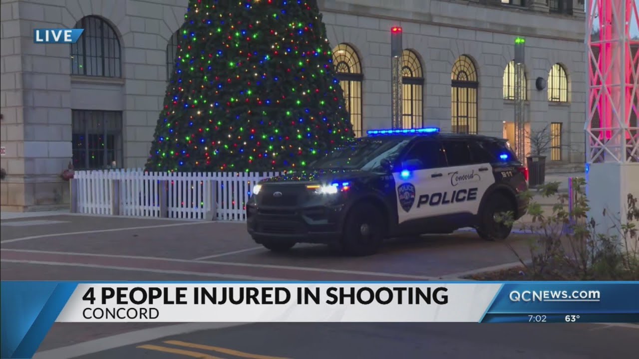 Three charged in shooting at Concord Tree Lighting: Police