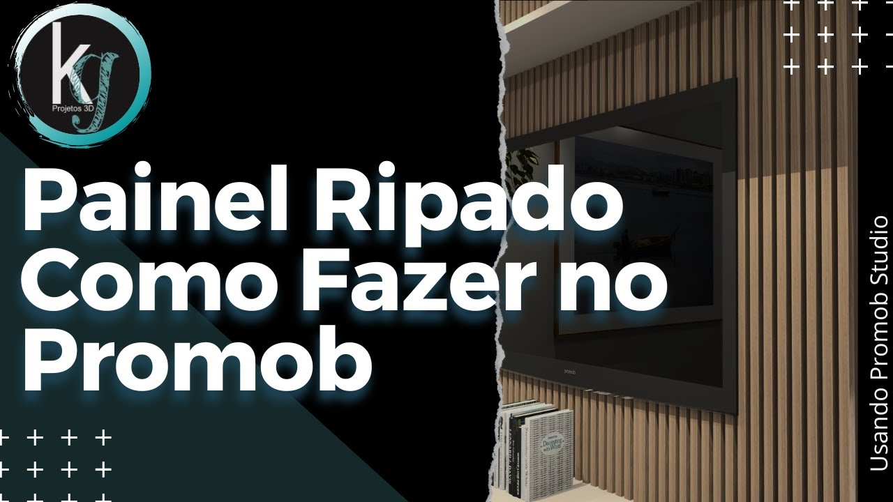 Montagem Painel Ripado como fazer? [KG projetos - Promob Studio] - Kleber Giuliano