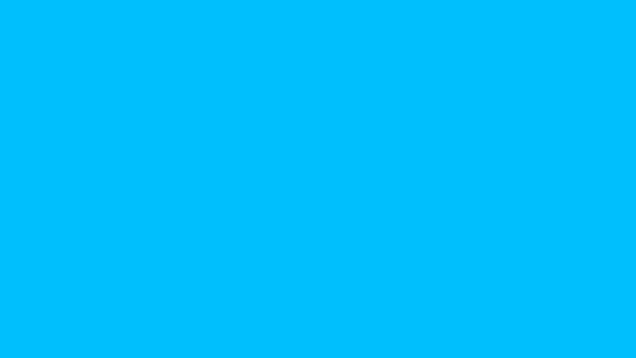 12 Hours of Deep Sky Blue - Cheerful, Energetic Blue for Focus & Positive Vibes | 4K UHD #00BFFF