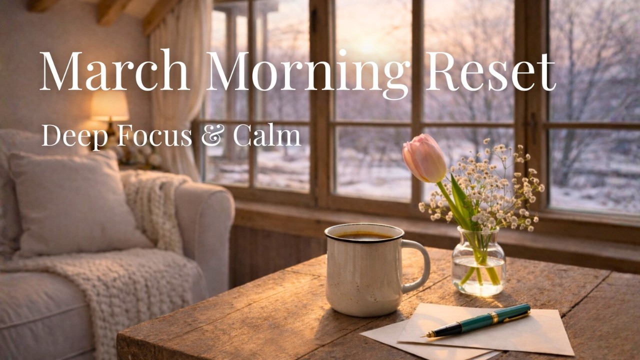 March Morning Reset 🌸 Spring Morning Ambience | Relaxing Acoustic Guitar for Deep Focus & Calm