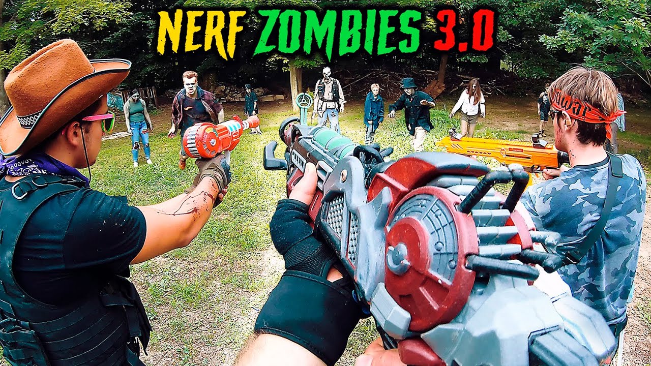 NERF встречает Call of Duty ZOMBIES 3.0 | (Полный фильм — шутер от первого лица Nerf!)