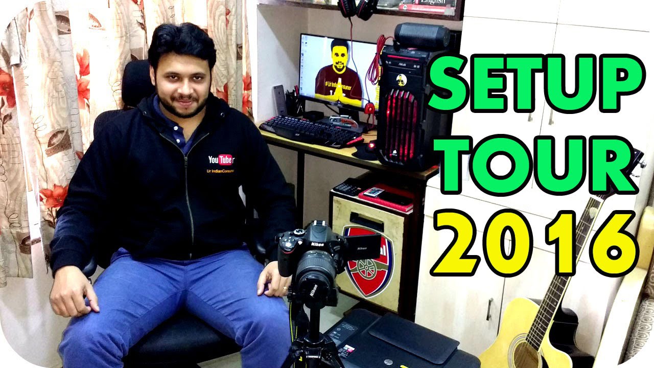 My Setup Tour &  New Gaming/Rendering  PC 2016 ! [Hindi / India]