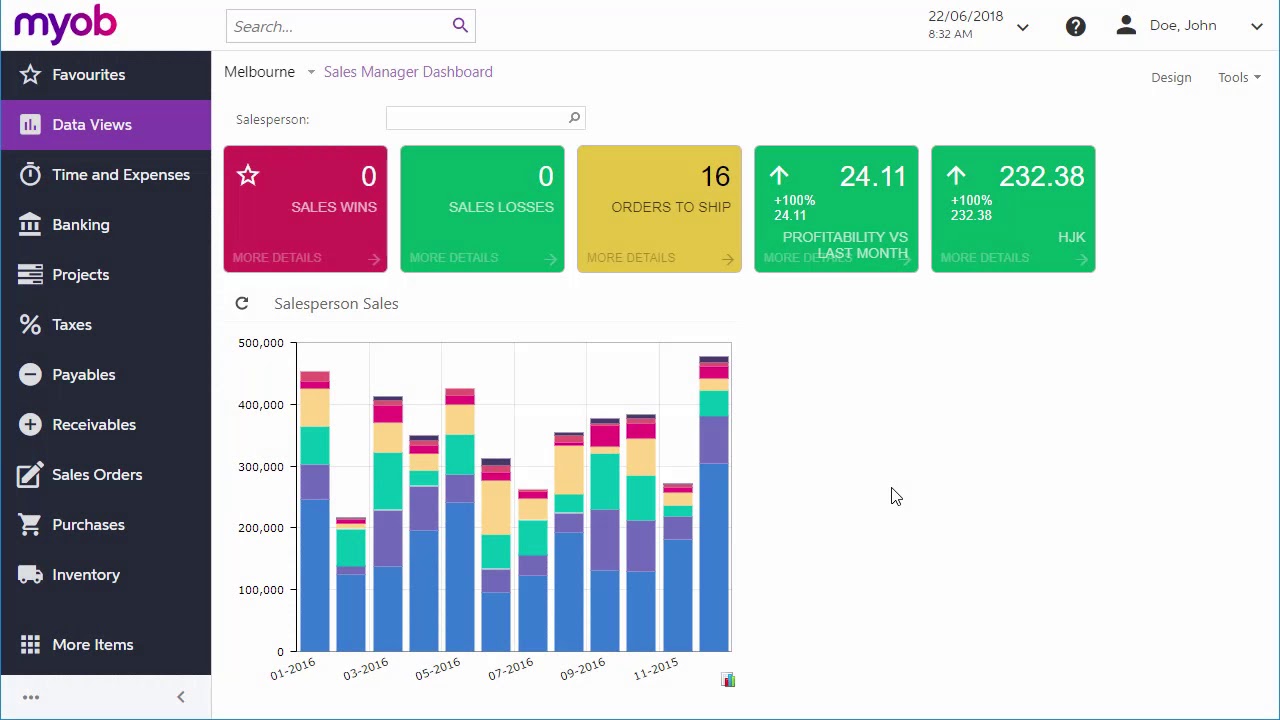MYOB Advanced Workspace