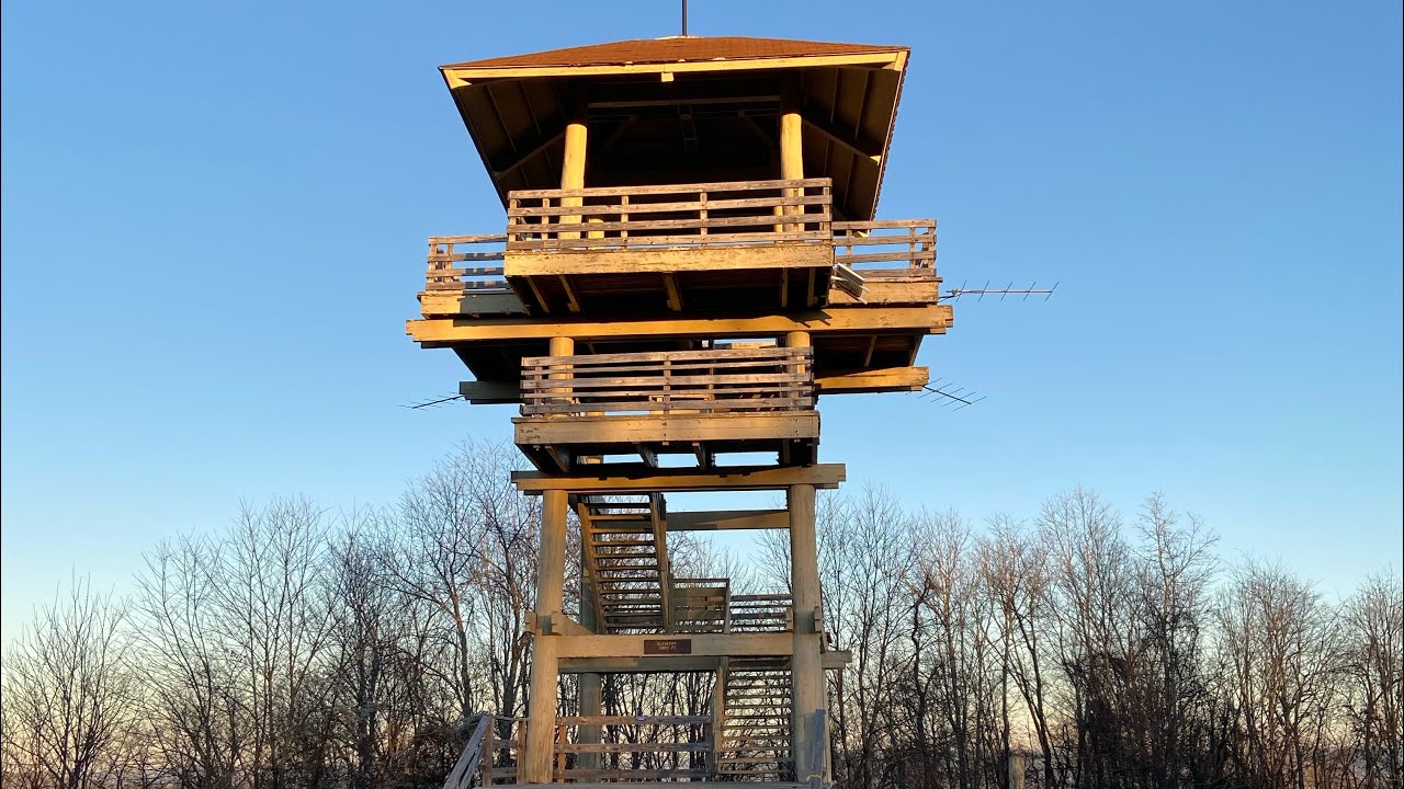 Tower, Lake and Waterfall - 3 Days at Pipestem State Park - WV State Park #28
