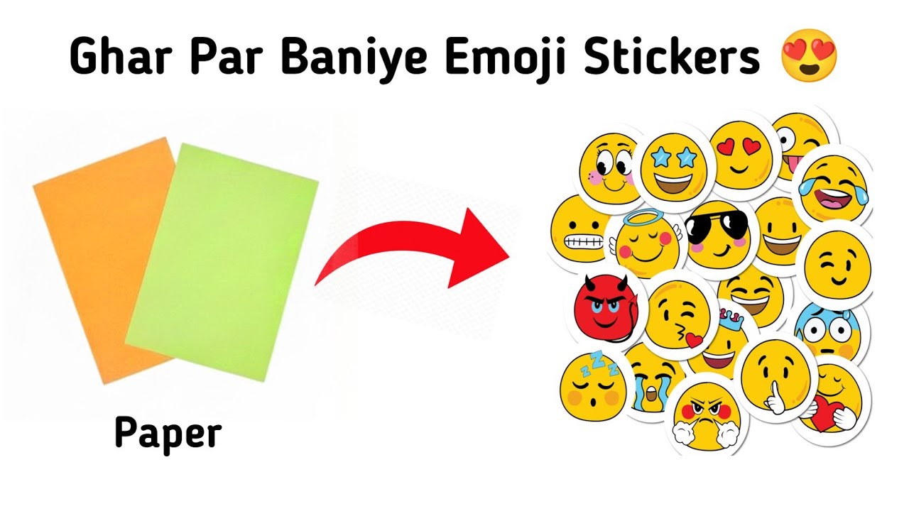 DIY Homemade Stickers at Home! 😱 ₹0 Cost | How to make Stickers without Double Sided Tape