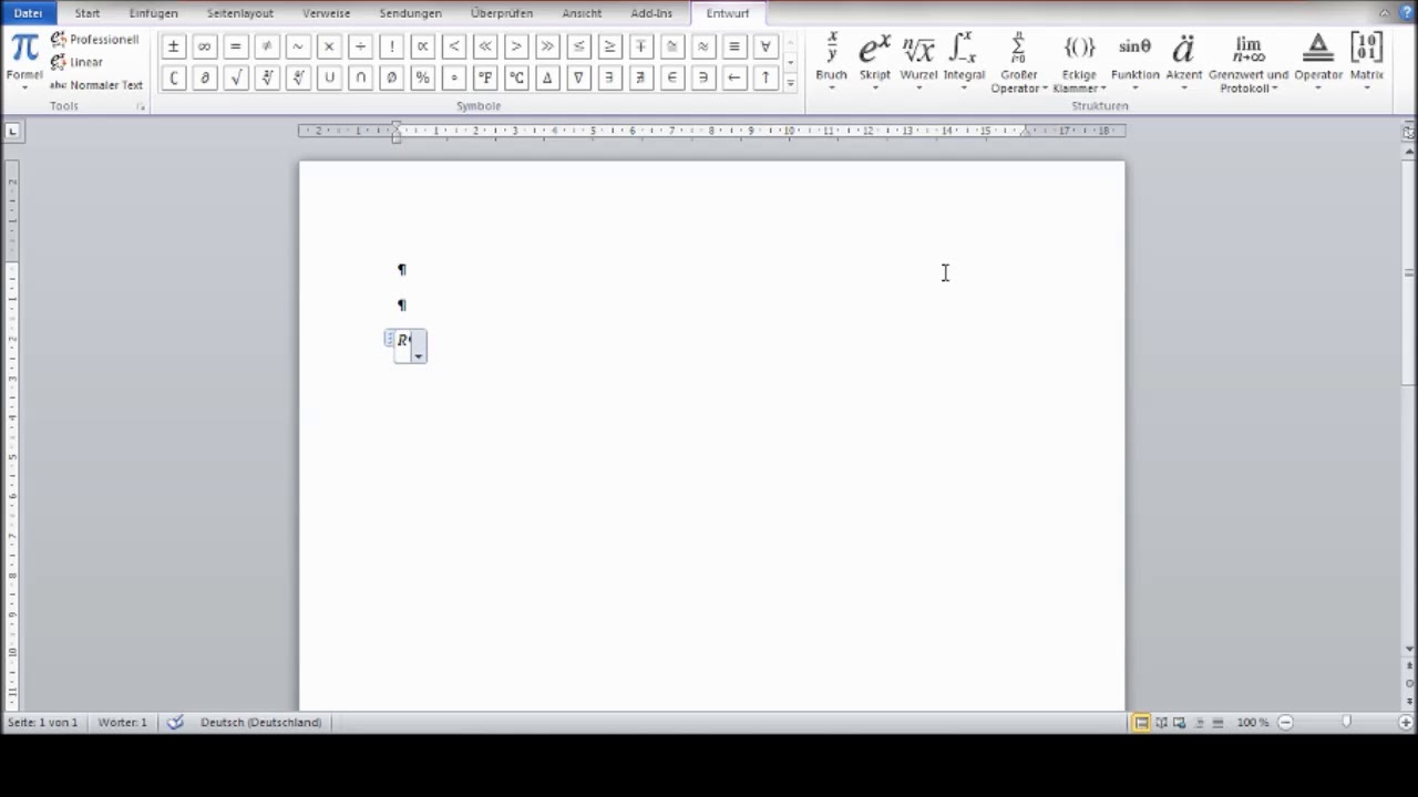 Word Formeleditor