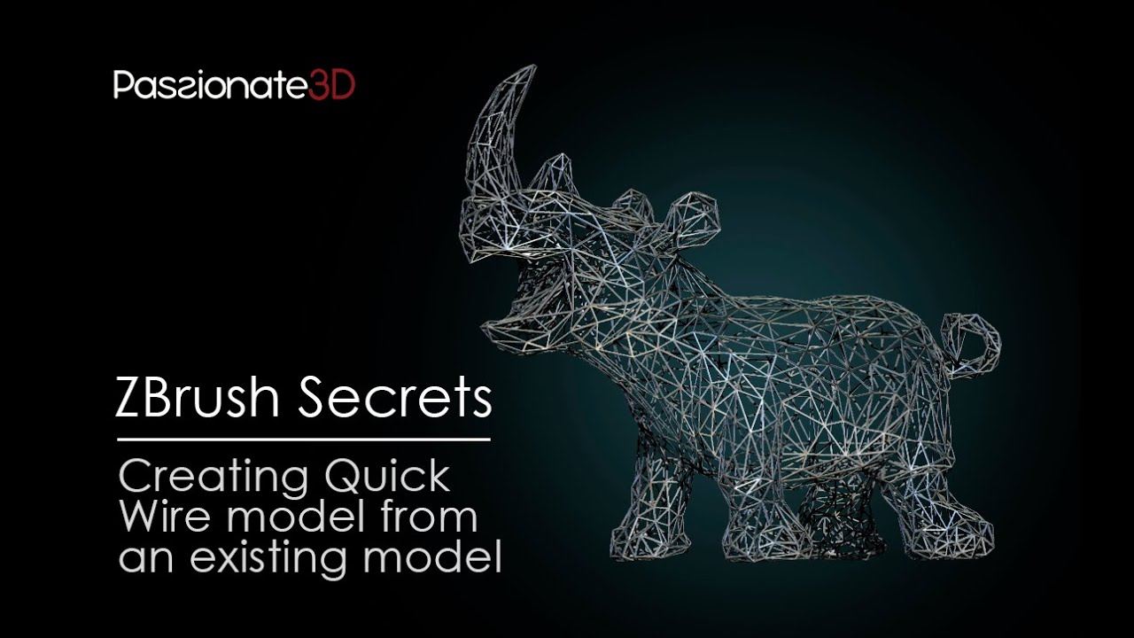 ZBrush Tips and Tricks: Quick Wire Model From An Existing Model